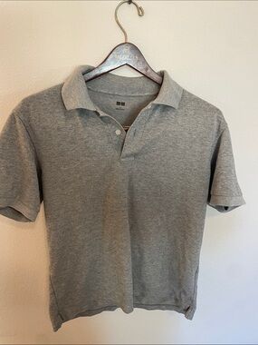 UNIQLO Men’s Gray Short-Sleeve Polo